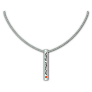 Cleveland Browns Necklace Silver Bar