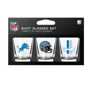 Detroit Lions Shot Glass Set 3 Pack