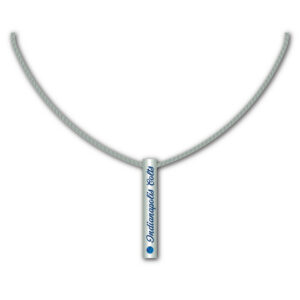 Indianapolis Colts Necklace Silver Bar