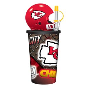 Kansas City Chiefs Helmet Cup 32oz Plastic with Straw
