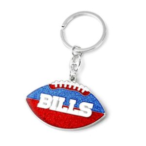 Buffalo Bills Keychain Football Glitter