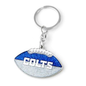 Indianapolis Colts Keychain Football Glitter