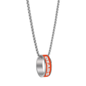 Chicago Bears Necklace Fashion Ring Pendant Silver