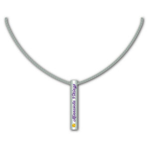 Minnesota Vikings Necklace Silver Bar