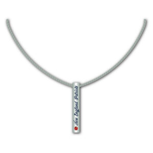 New England Patriots Necklace Silver Bar