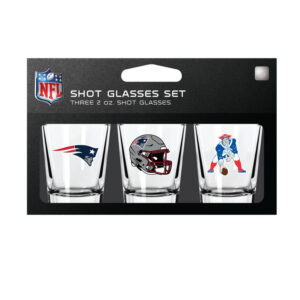 New England Patriots Shot Glass Set 3 Pack