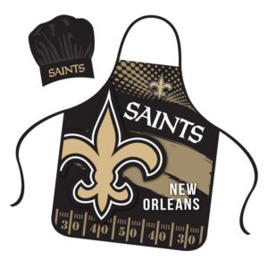 New Orleans Saints Chef Hat and Apron Set