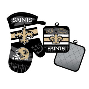 New Orleans Saints Oven Mitt and Pot Holder Set