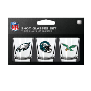 Philadelphia Eagles Shot Glass Set 3 Pack