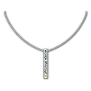 Pittsburgh Steelers Necklace Silver Bar