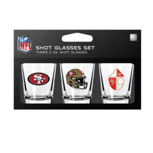 San Francisco 49ers Shot Glass Set 3 Pack