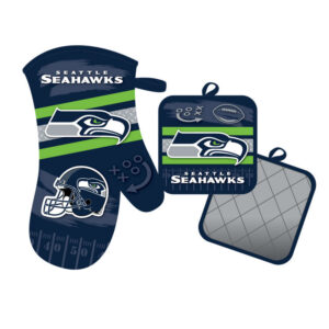 Seattle Seahawks Oven Mitt and Pot Holder Set