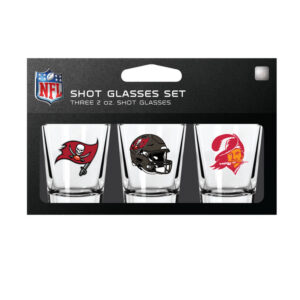 Tampa Bay Buccaneers Shot Glass Set 3 Pack