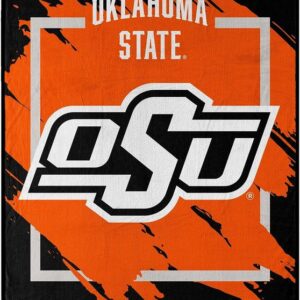 Oklahoma State Cowboys Blanket 46x60 Micro Raschel Dimensional Design Rolled