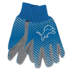 Detroit Lions Gloves Two Tone Style Adult Size