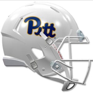 Pittsburgh Panthers Helmet Riddell Replica Full Size Speed Style White