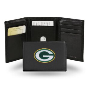 Green Bay Packers Wallet Trifold Leather Embroidered