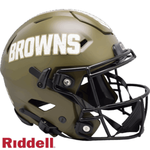 Cleveland Browns Helmet Riddell Authentic Full Size SpeedFlex Style Salute To Service 2022