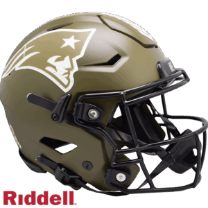 New England Patriots Helmet Riddell Authentic Full Size SpeedFlex Style Salute To Service 2022