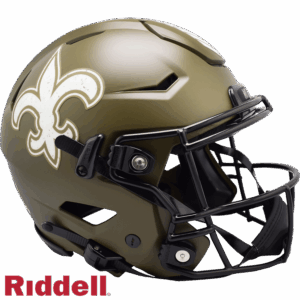 New Orleans Saints Helmet Riddell Authentic Full Size SpeedFlex Style Salute To Service 2022