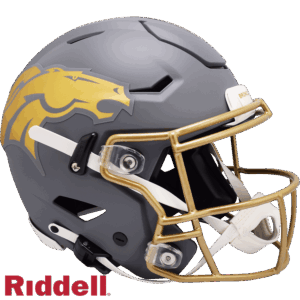 Denver Broncos Helmet Riddell Authentic Full Size SpeedFlex Style Slate Alternate