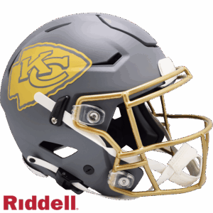 Kansas City Chiefs Helmet Riddell Authentic Full Size SpeedFlex Style Slate Alternate
