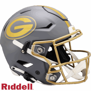Green Bay Packers Helmet Riddell Authentic Full Size SpeedFlex Style Slate Alternate