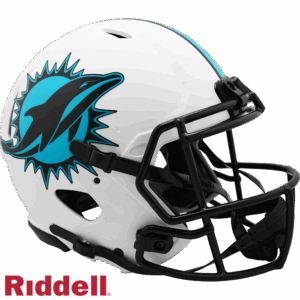 Miami Dolphins Helmet Riddell Authentic Full Size Speed Style Lunar Eclipse Alternate