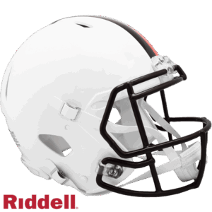 Cleveland Browns Helmet Riddell Authentic Full Size Speed Style On-Field Alternate 2023 White Out