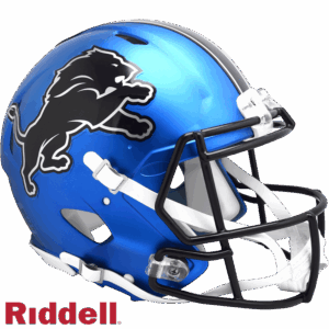 Detroit Lions Helmet Riddell Authentic Full Size Speed Style On-Field Alternate 2024