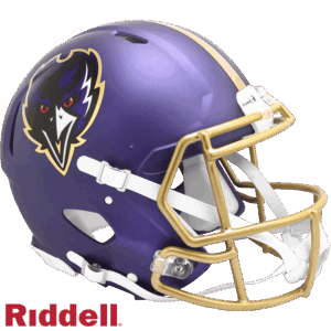 Baltimore Ravens Helmet Riddell Authentic Full Size Speed Style On-Field Alternate 2024