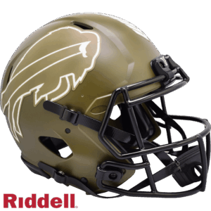 Buffalo Bills Helmet Riddell Authentic Full Size Speed Style Salute To Service 2022