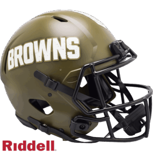 Cleveland Browns Helmet Riddell Authentic Full Size Speed Style Salute To Service 2022