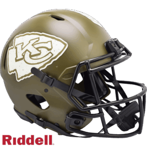 Kansas City Chiefs Helmet Riddell Authentic Full Size Speed Style Salute To Service 2022