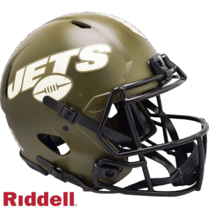 New York Jets Helmet Riddell Authentic Full Size Speed Style Salute To Service 2022