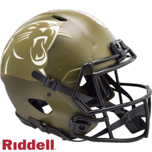 Carolina Panthers Helmet Riddell Authentic Full Size Speed Style Salute To Service 2022