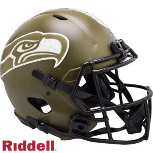 Seattle Seahawks Helmet Riddell Authentic Full Size Speed Style Salute To Service 2022