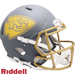 Kansas City Chiefs Helmet Riddell Authentic Full Size Speed Style Slate Alternate