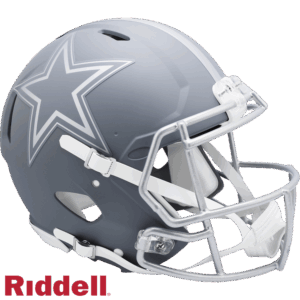 Dallas Cowboys Helmet Riddell Authentic Full Size Speed Style Slate Alternate