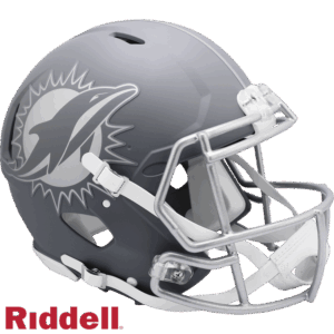 Miami Dolphins Helmet Riddell Authentic Full Size Speed Style Slate Alternate