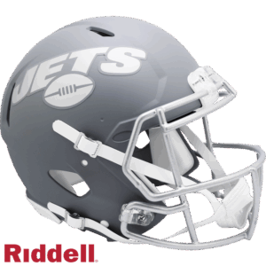 New York Jets Helmet Riddell Authentic Full Size Speed Style Slate Alternate