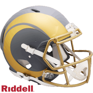 Los Angeles Rams Helmet Riddell Authentic Full Size Speed Style Slate Alternate