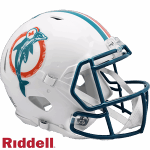 Miami Dolphins Helmet Riddell Authentic Full Size Speed Style 1980-1996 T/B