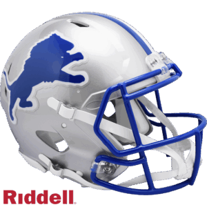 Detroit Lions Helmet Riddell Authentic Full Size Speed Style 1983-2002 T/B