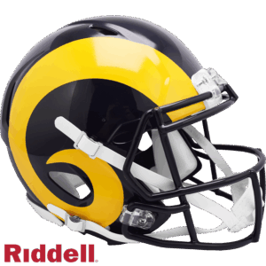 Los Angeles Rams Helmet Riddell Authentic Full Size Speed Style 1981-1999 T/B