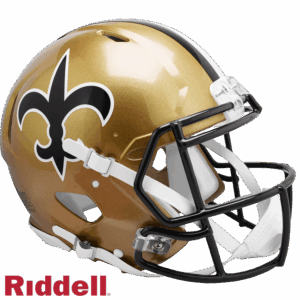 New Orleans Saints Helmet Riddell Authentic Full Size Speed Style 1976-1999 T/B