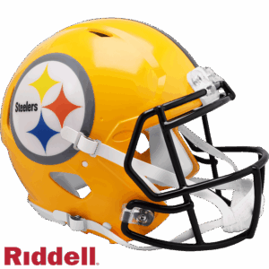 Pittsburgh Steelers Helmet Riddell Authentic Full Size Speed Style 2007 Gold T/B