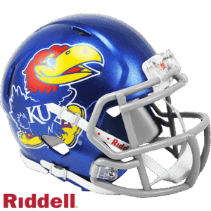 Kansas Jayhawks Helmet Riddell Replica Mini Speed Style