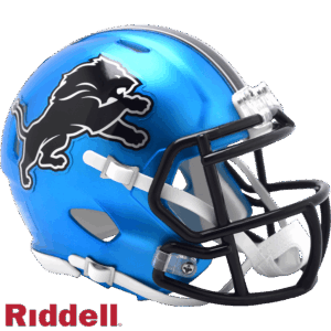 Detroit Lions Helmet Riddell Replica Mini Speed Style On-Field Alternate 2024