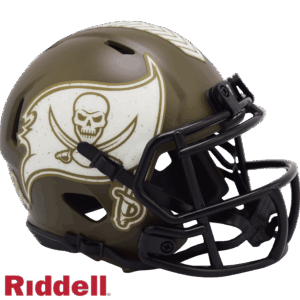 Tampa Bay Buccaneers Helmet Riddell Replica Mini Speed Style Salute To Service 2022